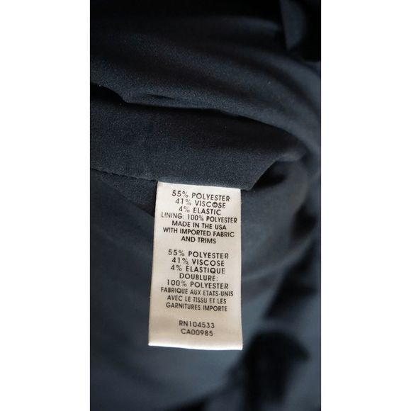 Nanette Lepore Sz 2 Navy Blue Shift Dress w/‎ Pockets Midi Dress - Picture 4 of 7